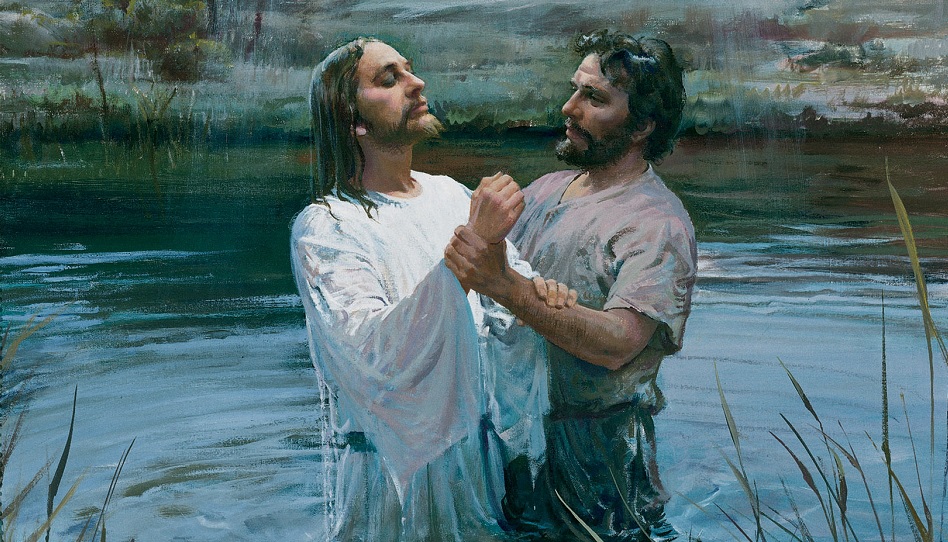 Jesus Johannes der Täufer Taufe im Jordan