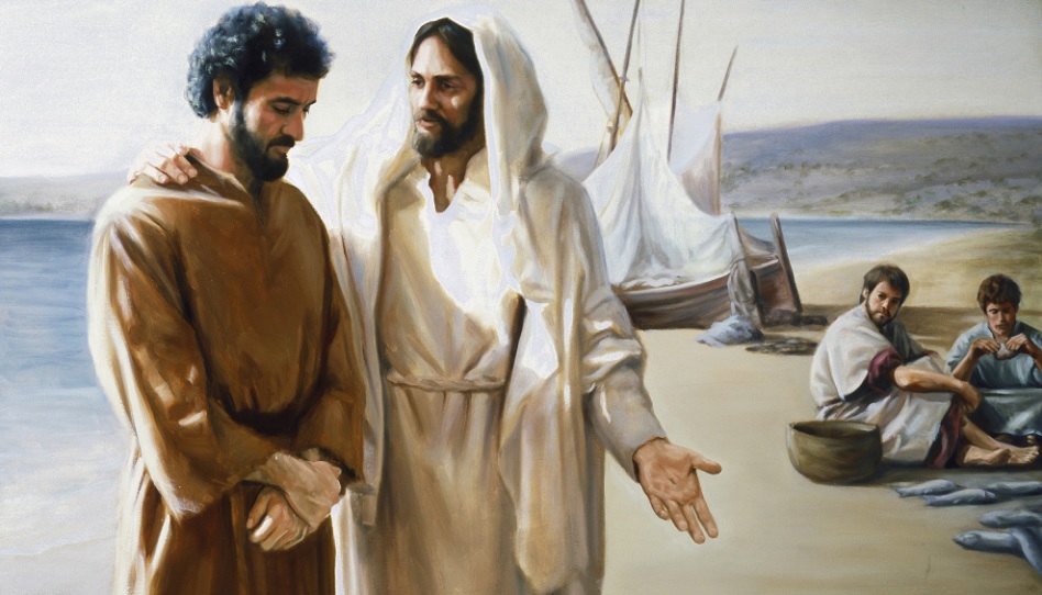 Jesus und Petrus Vertrauen